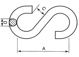 Крюк S-образный