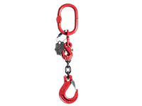 1-leg chain-sling with shortening hook and clevis hook