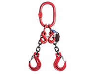 2-leg chain-sling with shortening hook and clevis hook