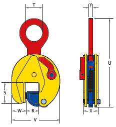 Lifting clamp vertical ESE