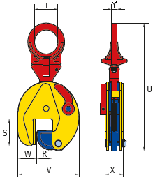 Lifting clamp vertical / universal ESEU