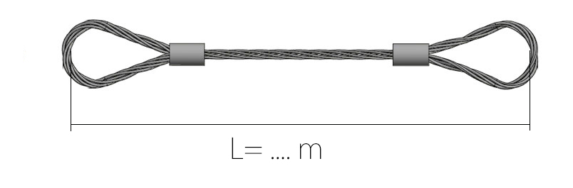 Calculation of loop rope size..