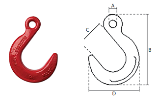 Eye foundry hook